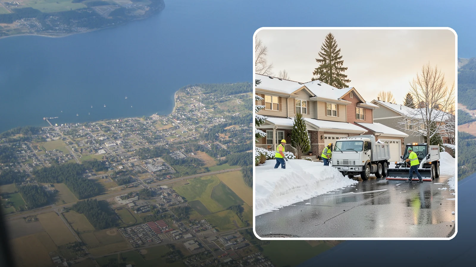 Residential Snow Removal in Coupeville, Island County, WA - We clear snow and ice from Western Washington homes when a Puget Sound cold snap catches your neighborhood off guard.