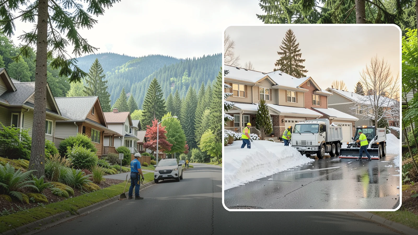 Residential Snow Removal in Darrington, Snohomish County, WA - We clear snow and ice from Western Washington homes when a Puget Sound cold snap catches your neighborhood off guard.