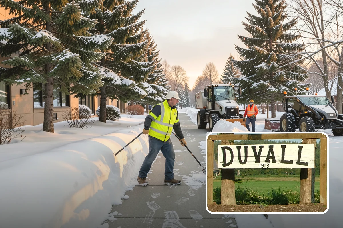 Residential Snow Removal in Duvall, King County, WA - Reaches surfaces city plows ignore on residential streets