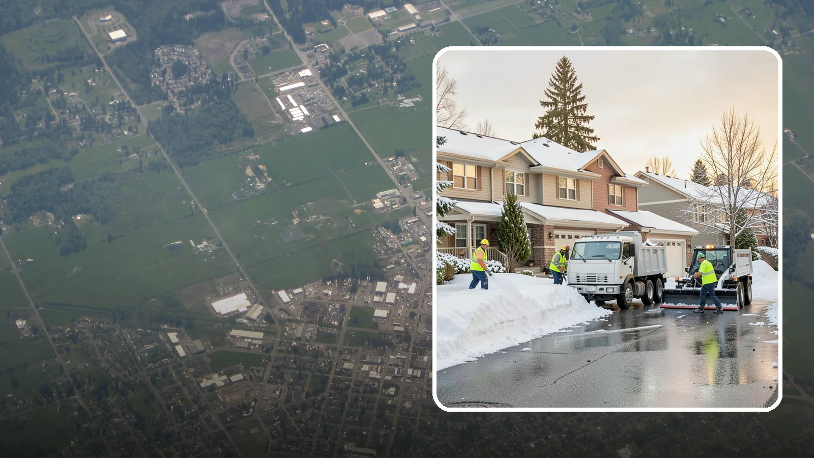 Residential Snow Removal in Enumclaw, King County, WA - We clear snow and ice from Western Washington homes when a Puget Sound cold snap catches your neighborhood off guard.