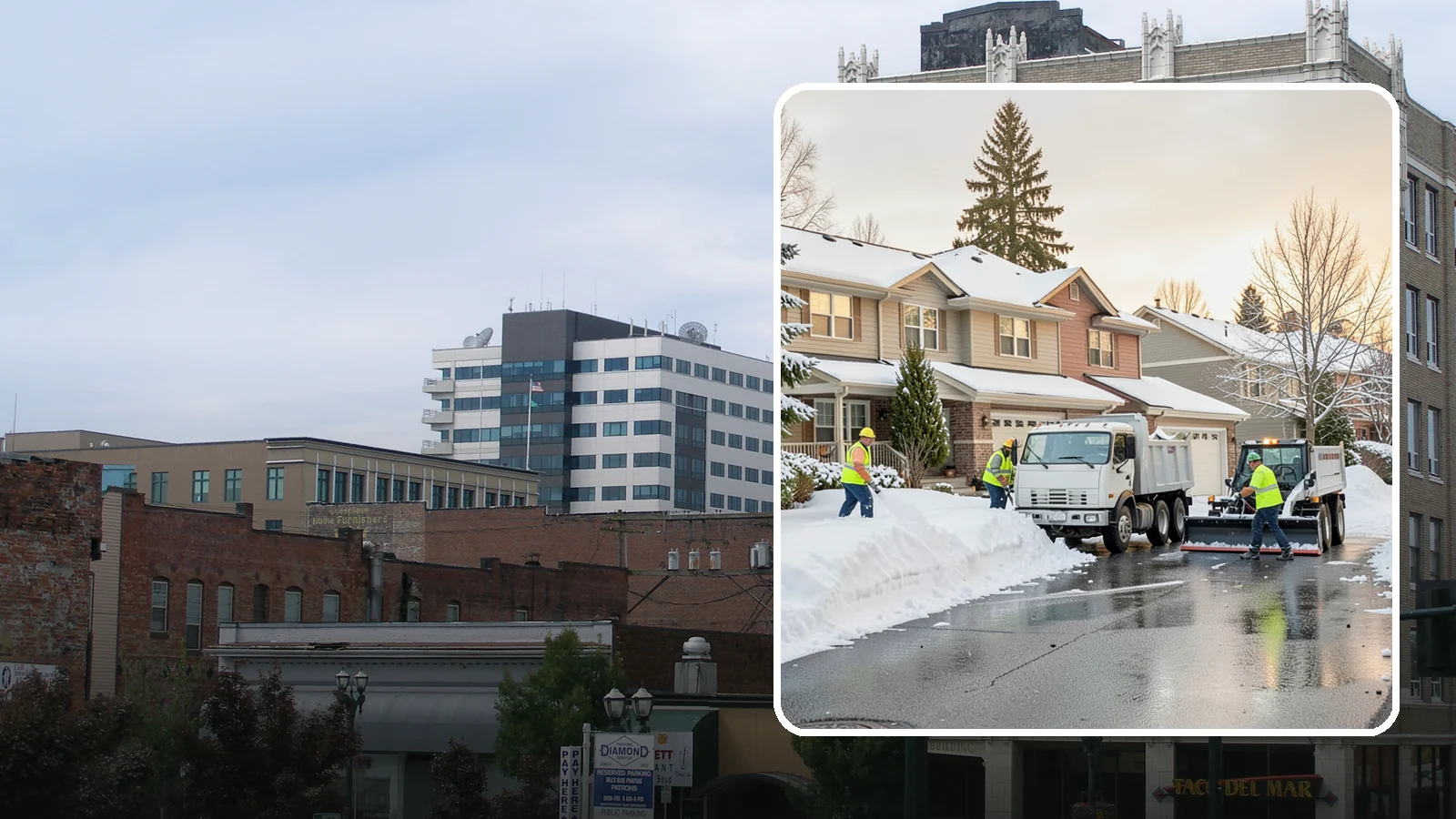Residential Snow Removal in Everett, Snohomish County, WA - We clear snow and ice from Western Washington homes when a Puget Sound cold snap catches your neighborhood off guard.