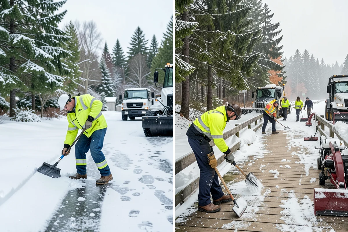 Residential Snow Removal in Fircrest, Pierce County, WA - We confirm your address and map the surfaces that need clearing