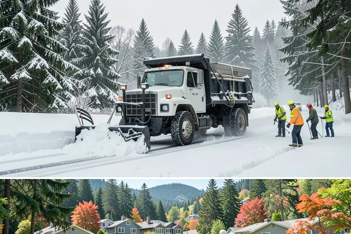 Residential Snow Removal in Fircrest, Pierce County, WA - Book before the first Arctic outflow pushes through the Fraser Valley in late November so you are on our route when the first...