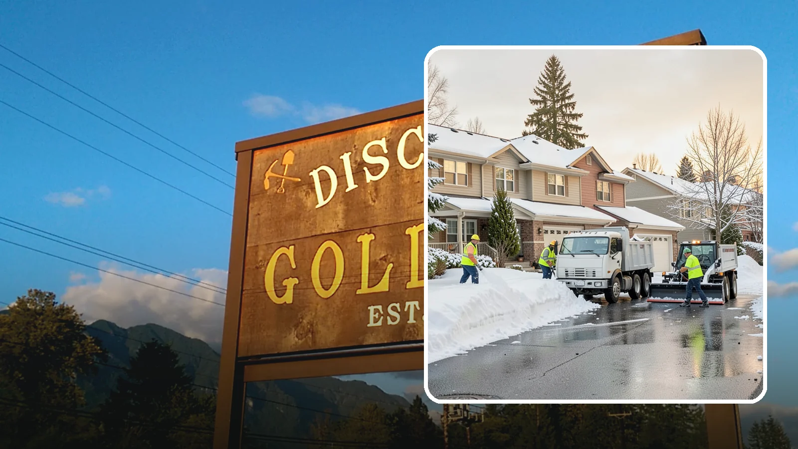 Residential Snow Removal in Gold Bar, Snohomish County, WA - We clear snow and ice from Western Washington homes when a Puget Sound cold snap catches your neighborhood off guard.