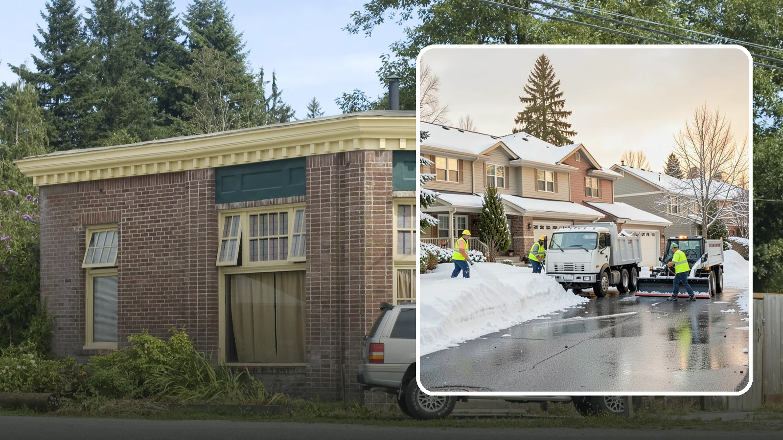 Residential Snow Removal in Hamilton, Skagit County, WA - We clear snow and ice from Western Washington homes when a Puget Sound cold snap catches your neighborhood off guard.