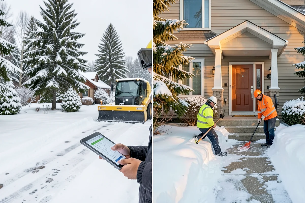 Residential Snow Removal in Hunts Point, King County, WA - We confirm your address and map the surfaces that need clearing
