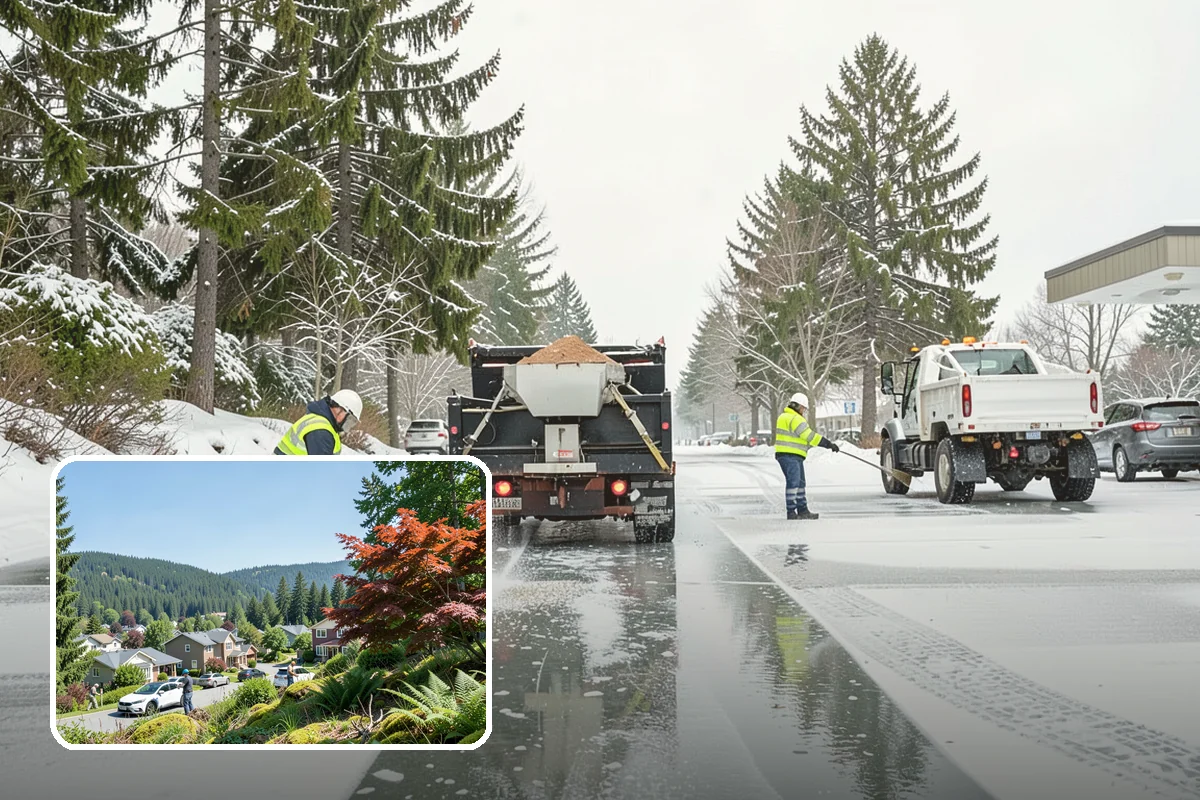 Residential Snow Removal in Index, Snohomish County, WA - Reaches surfaces city plows ignore on residential streets