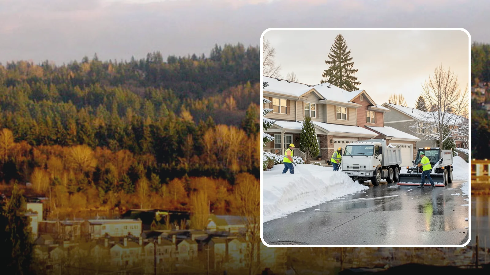 Residential Snow Removal in Kenmore, King County, WA - We clear snow and ice from Western Washington homes when a Puget Sound cold snap catches your neighborhood off guard.