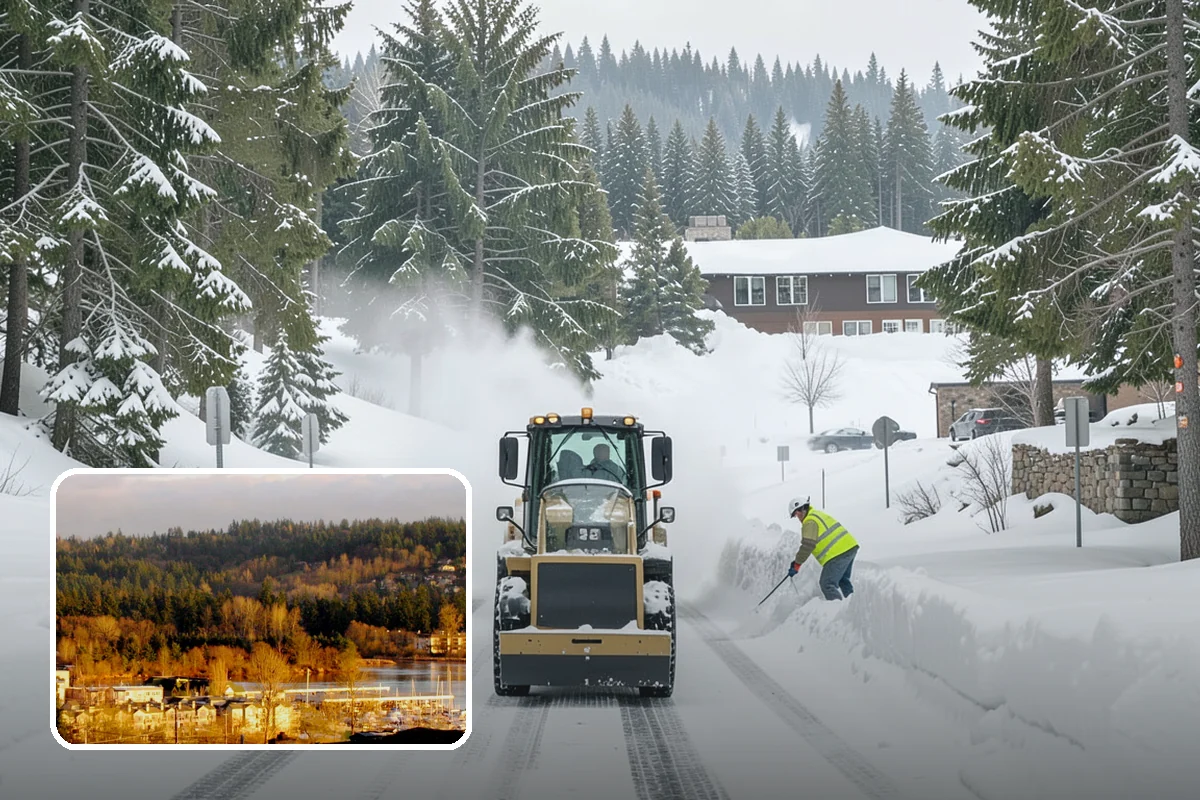 Residential Snow Removal in Kenmore, King County, WA - Reaches surfaces city plows ignore on residential streets