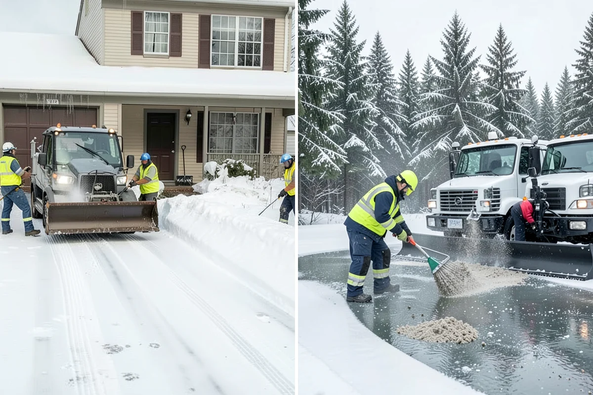 Residential Snow Removal in Kenmore, King County, WA - We confirm your address and map the surfaces that need clearing