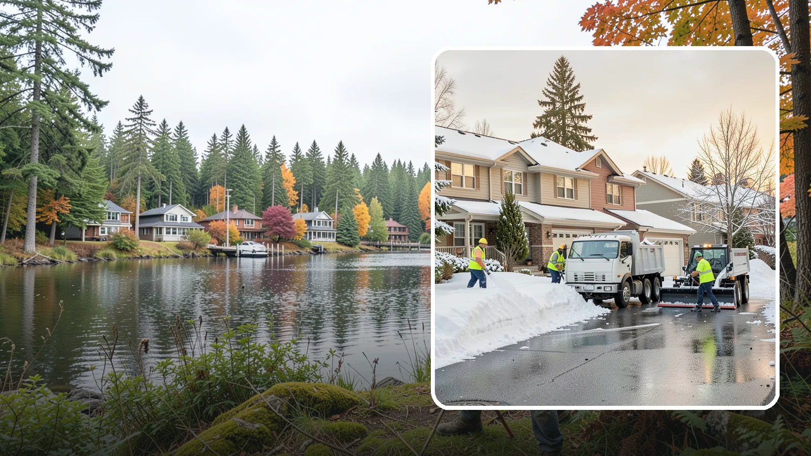 Residential Snow Removal in La Conner, Skagit County, WA - We clear snow and ice from Western Washington homes when a Puget Sound cold snap catches your neighborhood off guard.