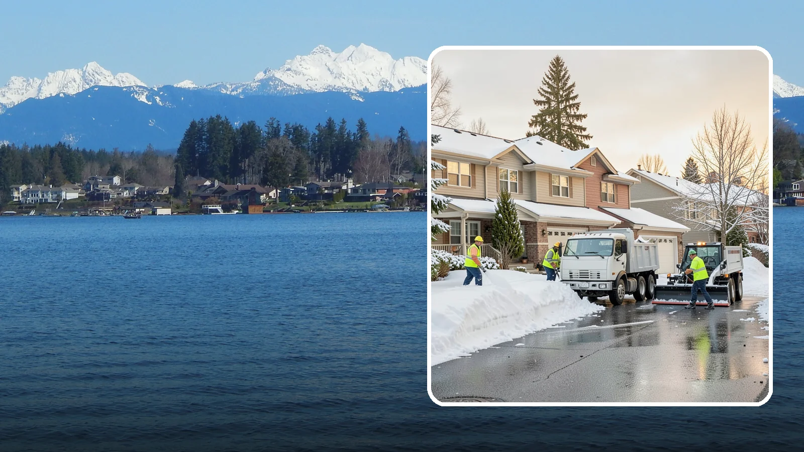 Residential Snow Removal in Lake Stevens, Snohomish County, WA - We clear snow and ice from Western Washington homes when a Puget Sound cold snap catches your neighborhood off guard.