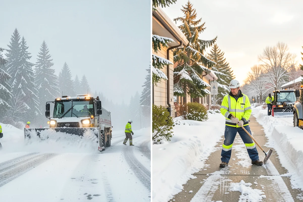 Residential Snow Removal in Lake Stevens, Snohomish County, WA - We confirm your address and map the surfaces that need clearing