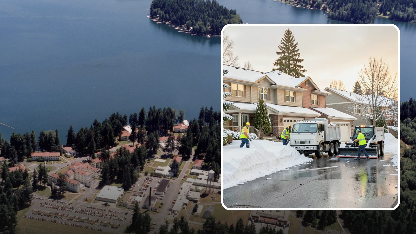 Residential Snow Removal in Lakewood, Pierce County, WA - We clear snow and ice from Western Washington homes when a Puget Sound cold snap catches your neighborhood off guard.