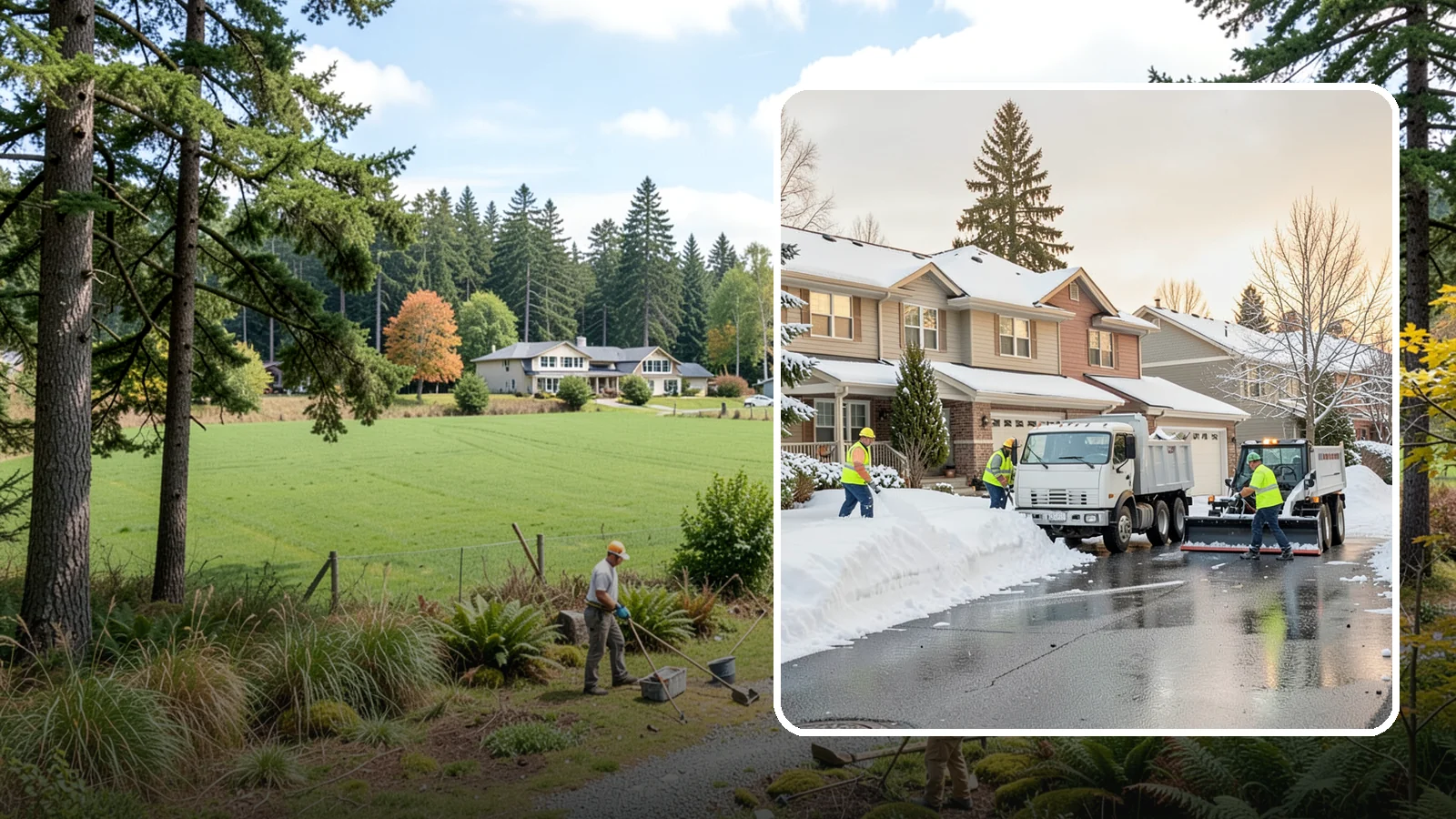 Residential Snow Removal in Lyman, Skagit County, WA - We clear snow and ice from Western Washington homes when a Puget Sound cold snap catches your neighborhood off guard.