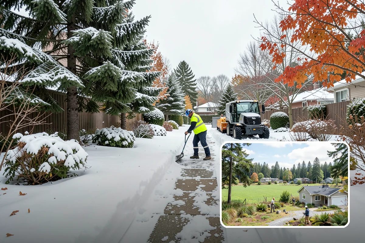 Residential Snow Removal in Lyman, Skagit County, WA - Reaches surfaces city plows ignore on residential streets