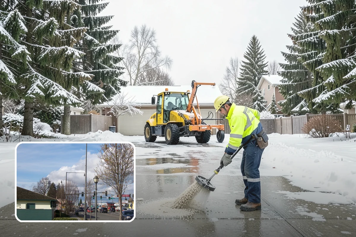 Residential Snow Removal in Marysville, Snohomish County, WA - Reaches surfaces city plows ignore on residential streets