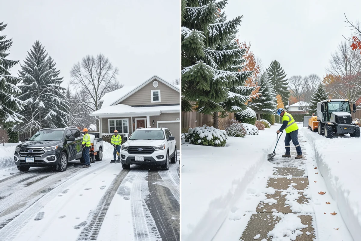 Residential Snow Removal in Medina, King County, WA - We confirm your address and map the surfaces that need clearing
