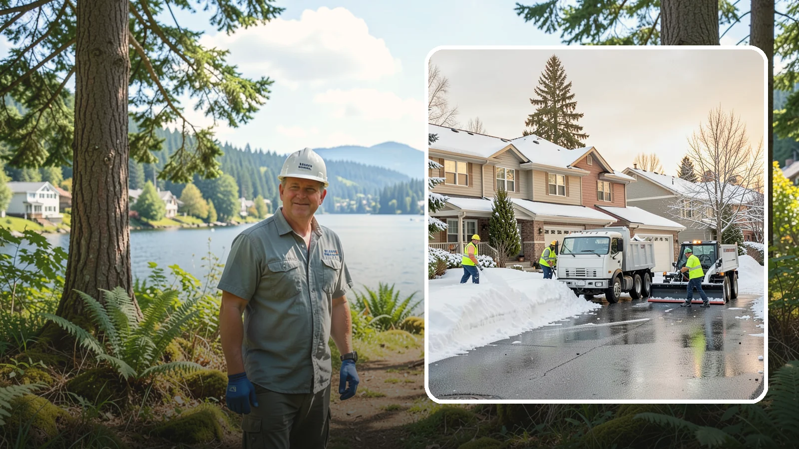 Residential Snow Removal in Milton, King County, WA - We clear snow and ice from Western Washington homes when a Puget Sound cold snap catches your neighborhood off guard.