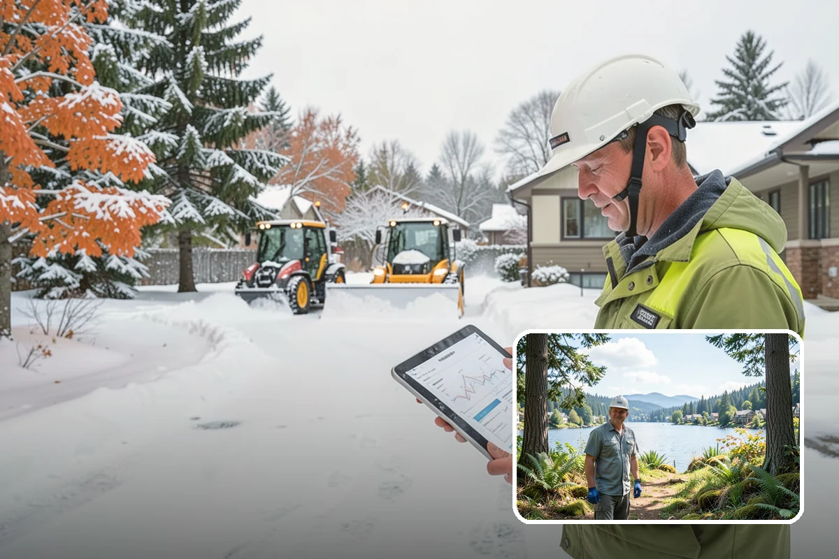 Residential Snow Removal in Milton, King County, WA - Reaches surfaces city plows ignore on residential streets