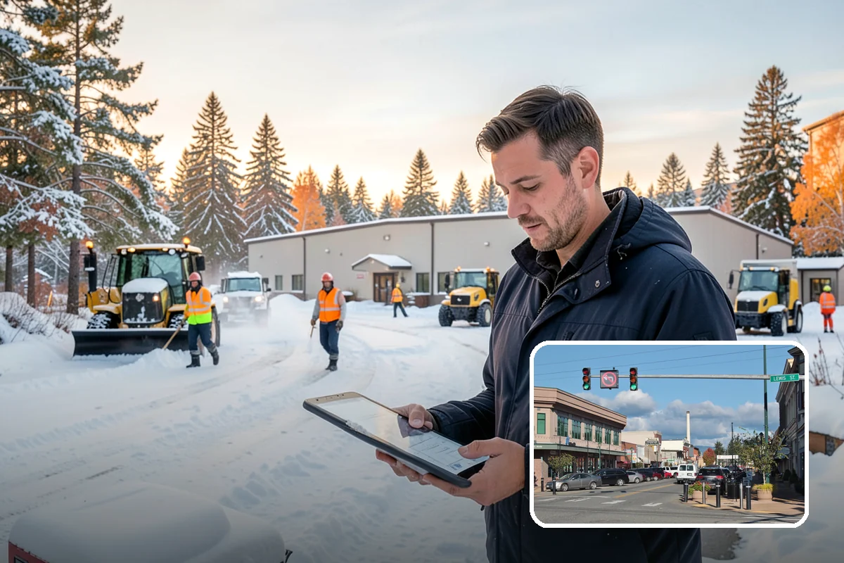 Residential Snow Removal in Monroe, Snohomish County, WA - Reaches surfaces city plows ignore on residential streets