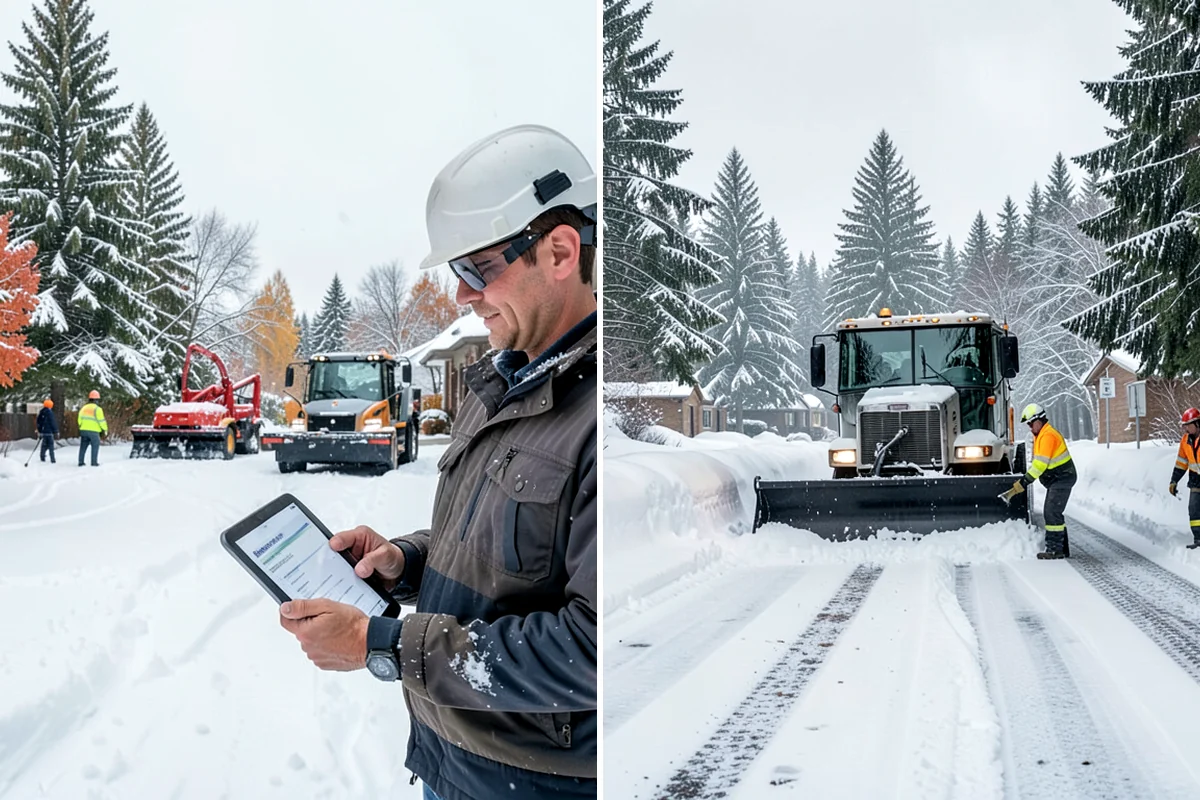 Residential Snow Removal in Normandy Park, King County, WA - We confirm your address and map the surfaces that need clearing