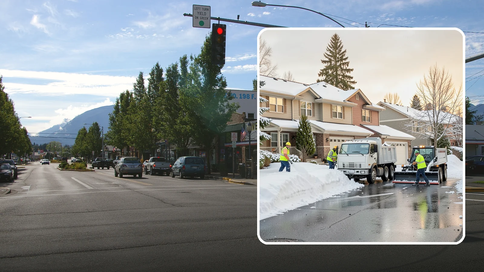 Residential Snow Removal in North Bend, King County, WA - We clear snow and ice from Western Washington homes when a Puget Sound cold snap catches your neighborhood off guard.