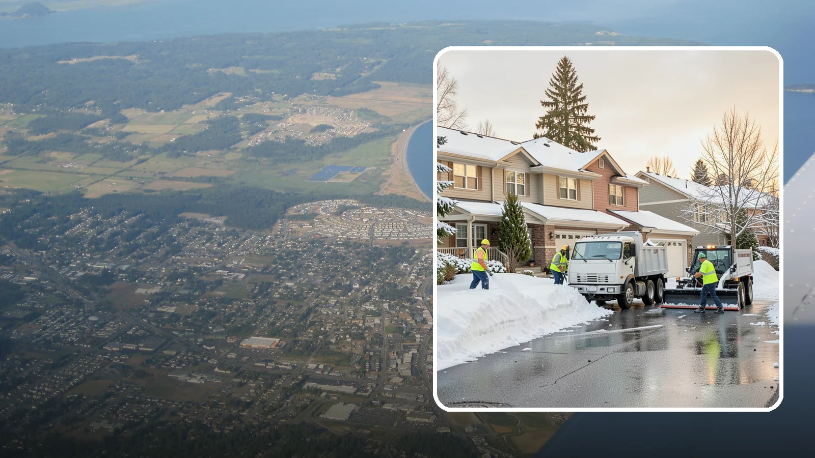 Residential Snow Removal in Oak Harbor, Island County, WA - We clear snow and ice from Western Washington homes when a Puget Sound cold snap catches your neighborhood off guard.