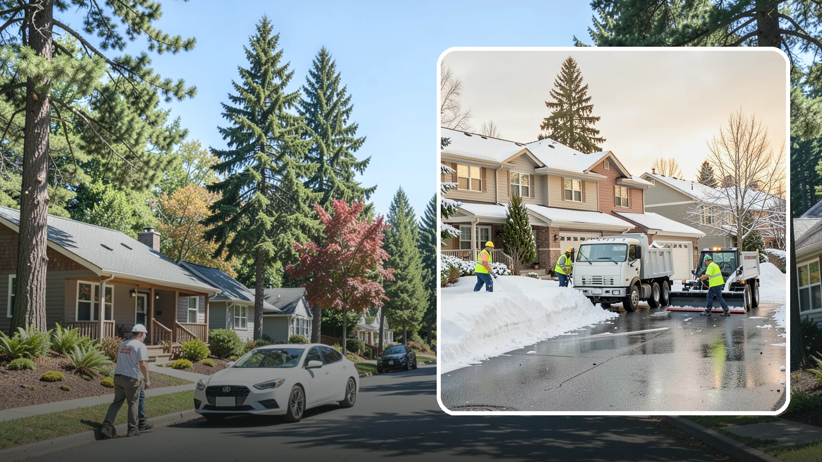 Residential Snow Removal in Orting, Pierce County, WA - We clear snow and ice from Western Washington homes when a Puget Sound cold snap catches your neighborhood off guard.