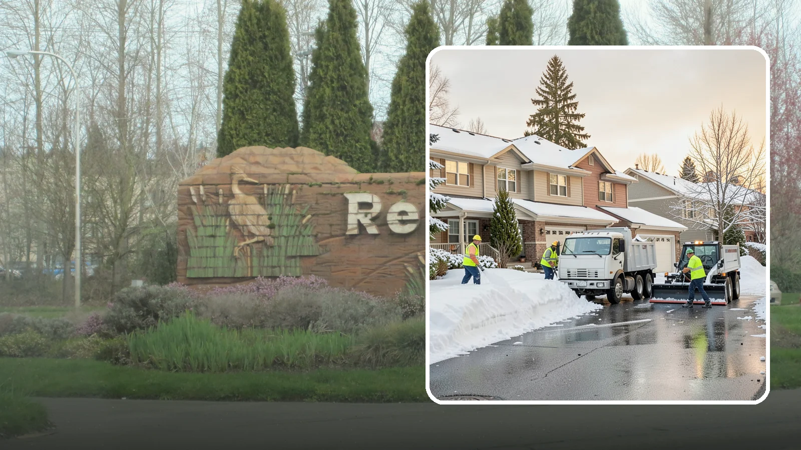 Residential Snow Removal in Renton, King County, WA - We clear snow and ice from Western Washington homes when a Puget Sound cold snap catches your neighborhood off guard.