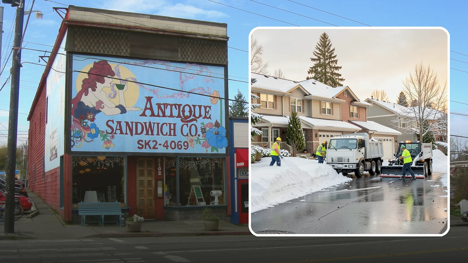 Residential Snow Removal in Ruston, Pierce County, WA - We clear snow and ice from Western Washington homes when a Puget Sound cold snap catches your neighborhood off guard.