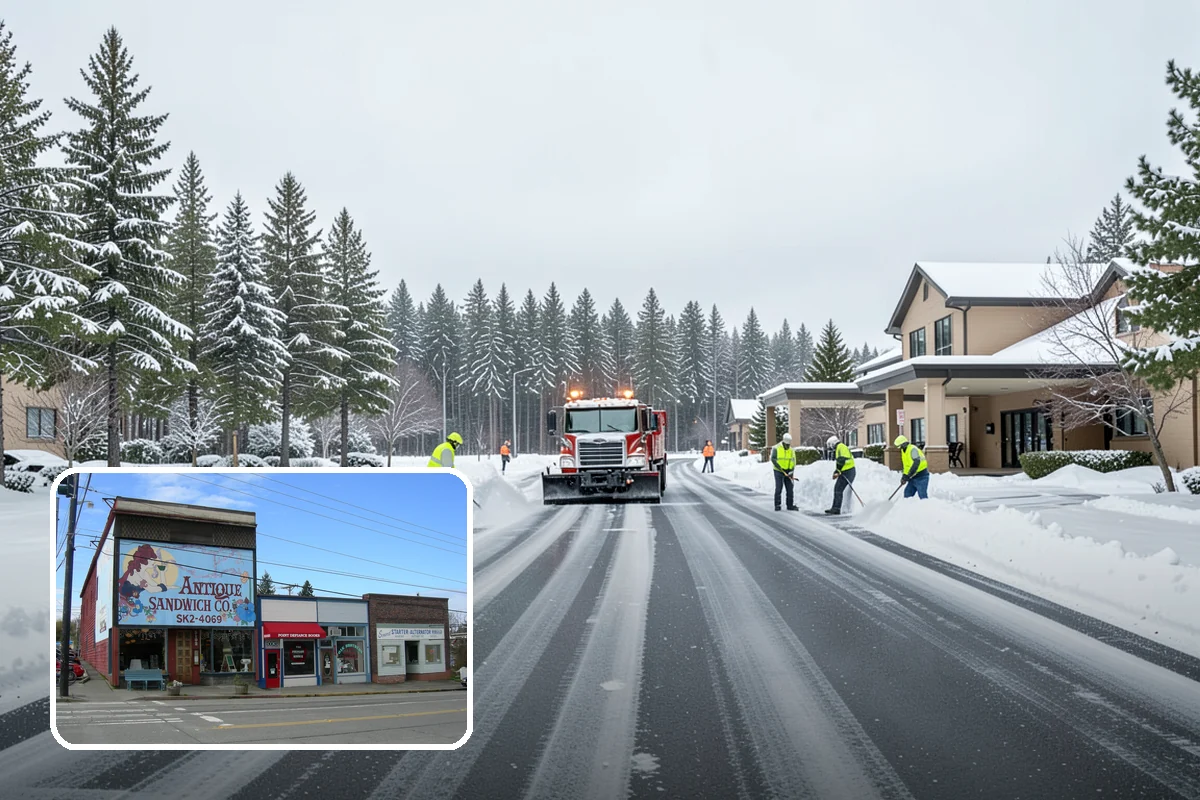 Residential Snow Removal in Ruston, Pierce County, WA - Reaches surfaces city plows ignore on residential streets
