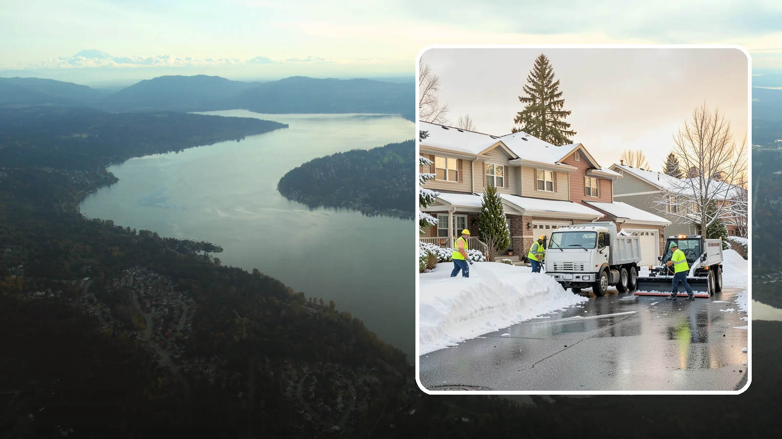 Residential Snow Removal in Sammamish, King County, WA - We clear snow and ice from Western Washington homes when a Puget Sound cold snap catches your neighborhood off guard.