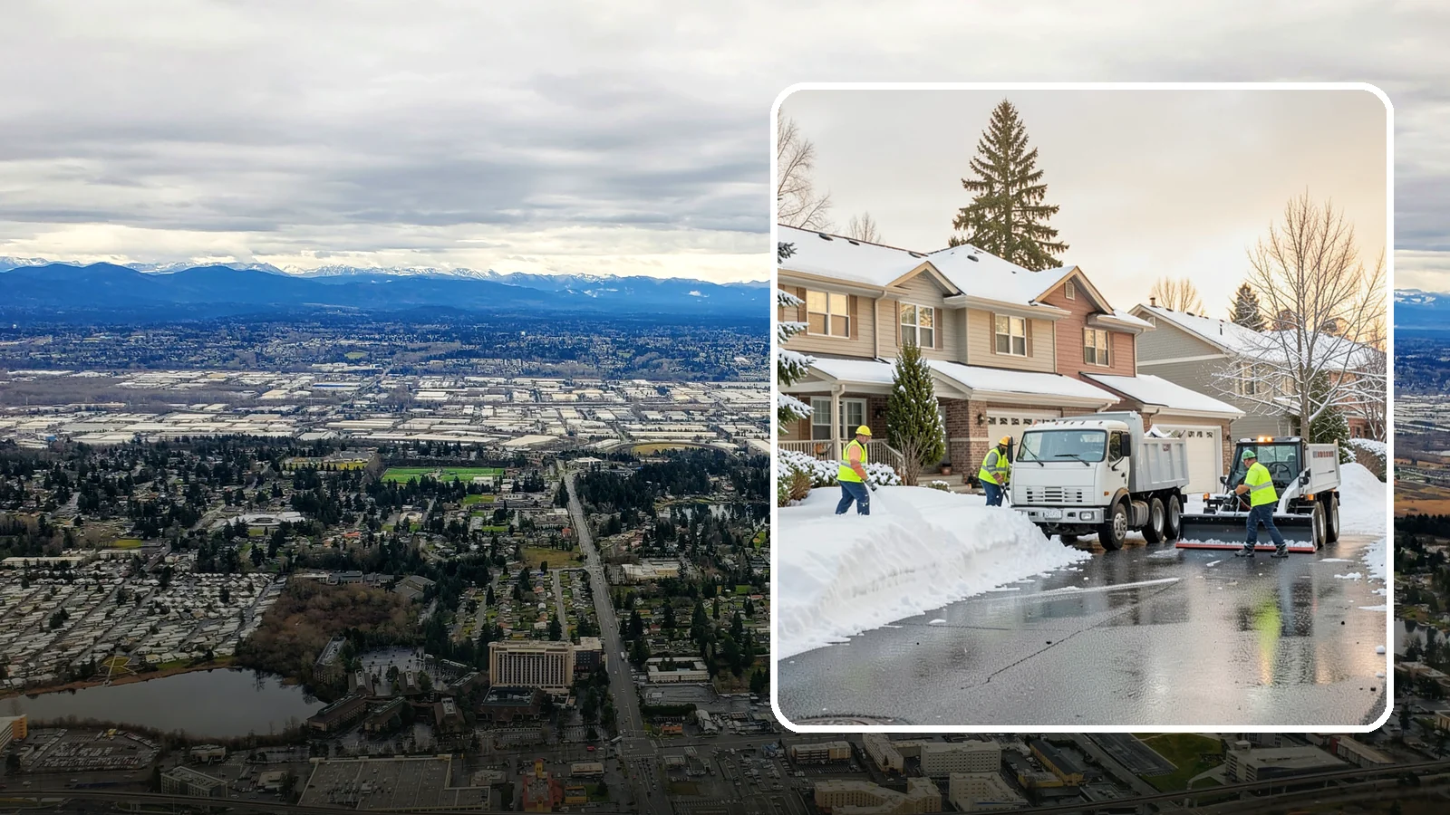 Residential Snow Removal in SeaTac, King County, WA - We clear snow and ice from Western Washington homes when a Puget Sound cold snap catches your neighborhood off guard.