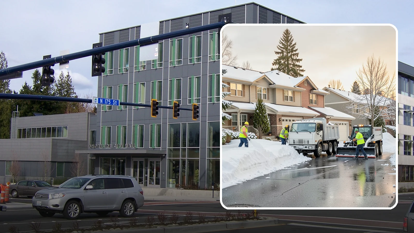 Residential Snow Removal in Shoreline, King County, WA - We clear snow and ice from Western Washington homes when a Puget Sound cold snap catches your neighborhood off guard.