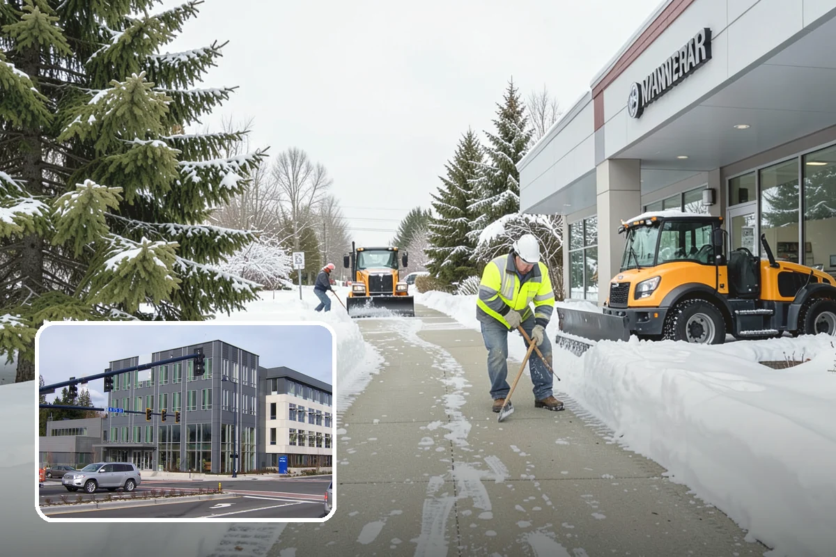 Residential Snow Removal in Shoreline, King County, WA - Reaches surfaces city plows ignore on residential streets