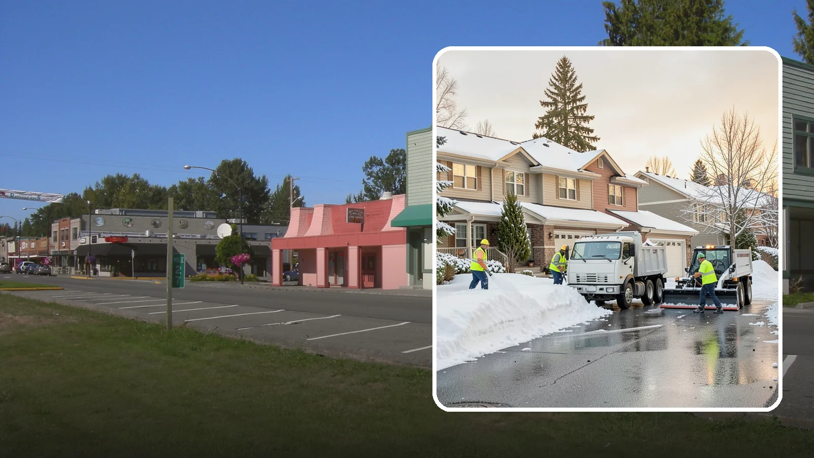 Residential Snow Removal in Snoqualmie, King County, WA - We clear snow and ice from Western Washington homes when a Puget Sound cold snap catches your neighborhood off guard.