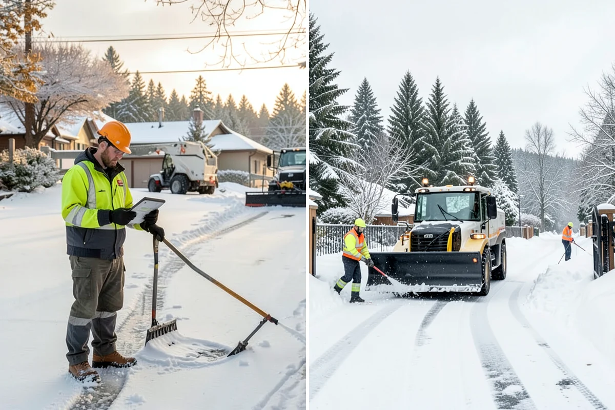 Residential Snow Removal in Snoqualmie, King County, WA - We confirm your address and map the surfaces that need clearing