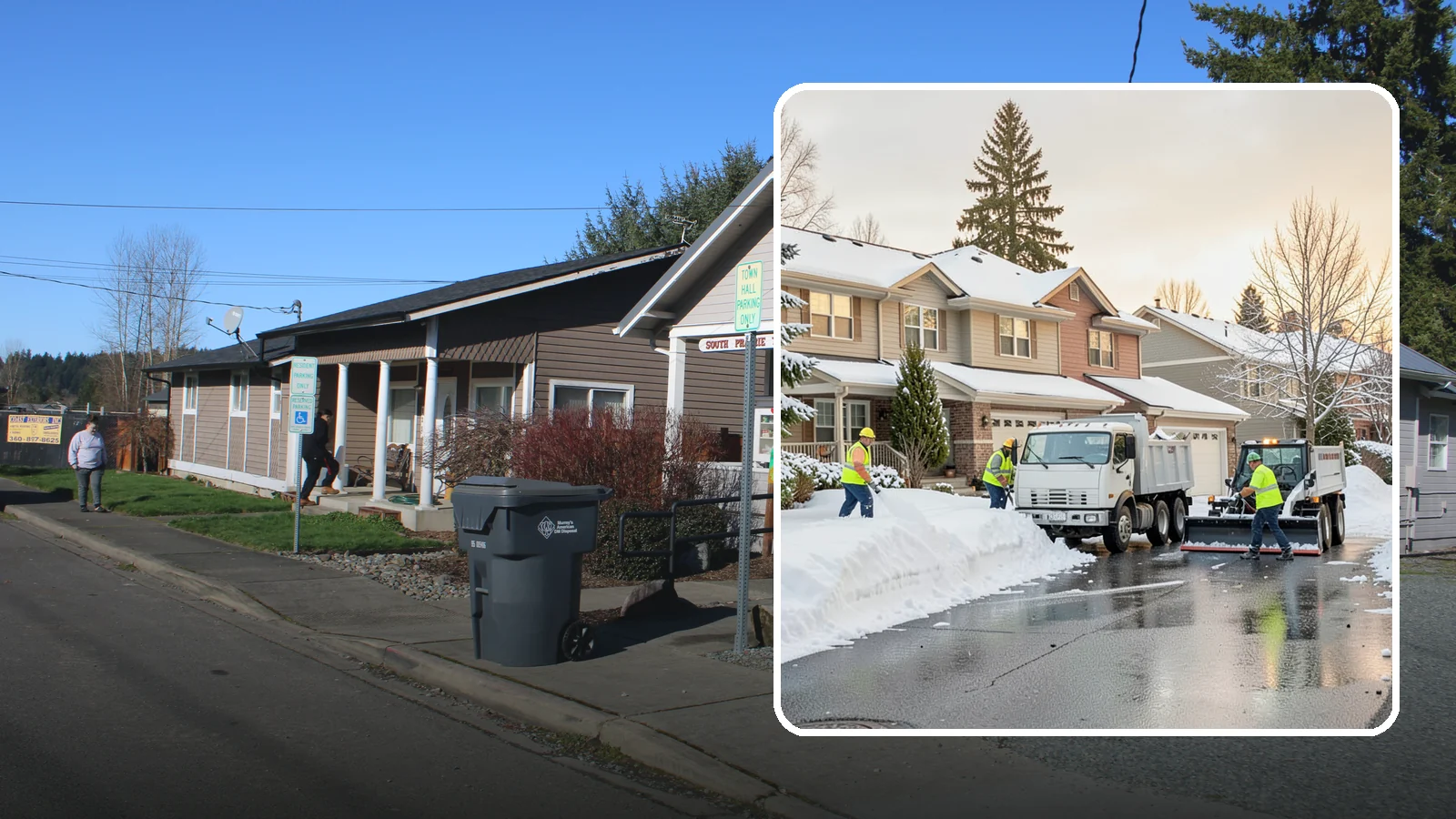 Residential Snow Removal in South Prairie, Pierce County, WA - We clear snow and ice from Western Washington homes when a Puget Sound cold snap catches your neighborhood off guard.
