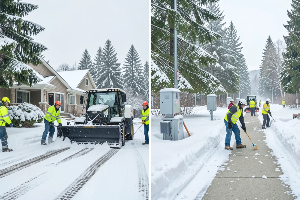 Residential Snow Removal in South Prairie, Pierce County, WA - We confirm your address and map the surfaces that need clearing