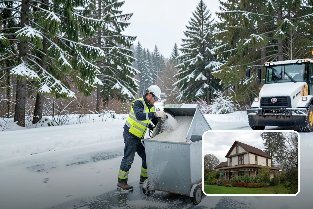 Residential Snow Removal in Sumner, Pierce County, WA - Reaches surfaces city plows ignore on residential streets