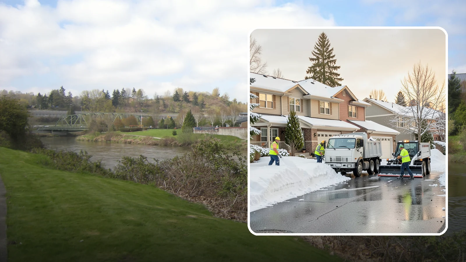 Residential Snow Removal in Tukwila, King County, WA - We clear snow and ice from Western Washington homes when a Puget Sound cold snap catches your neighborhood off guard.