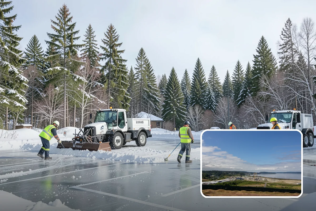 Residential Snow Removal in University Place, Pierce County, WA - Reaches surfaces city plows ignore on residential streets