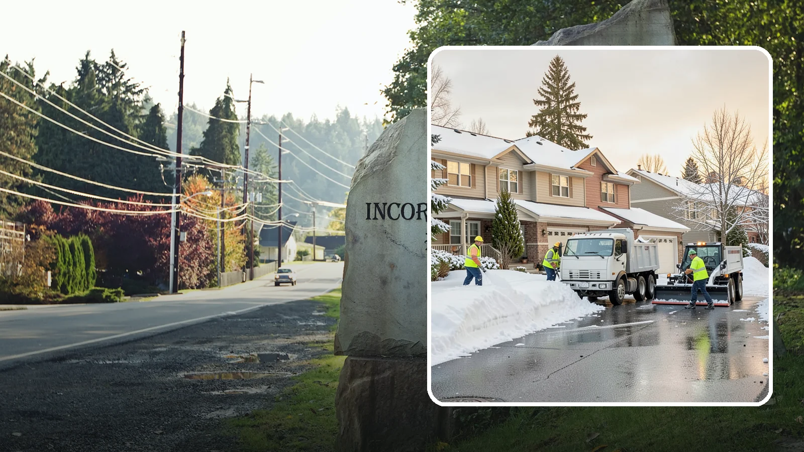 Residential Snow Removal in Wilkeson, Pierce County, WA - We clear snow and ice from Western Washington homes when a Puget Sound cold snap catches your neighborhood off guard.