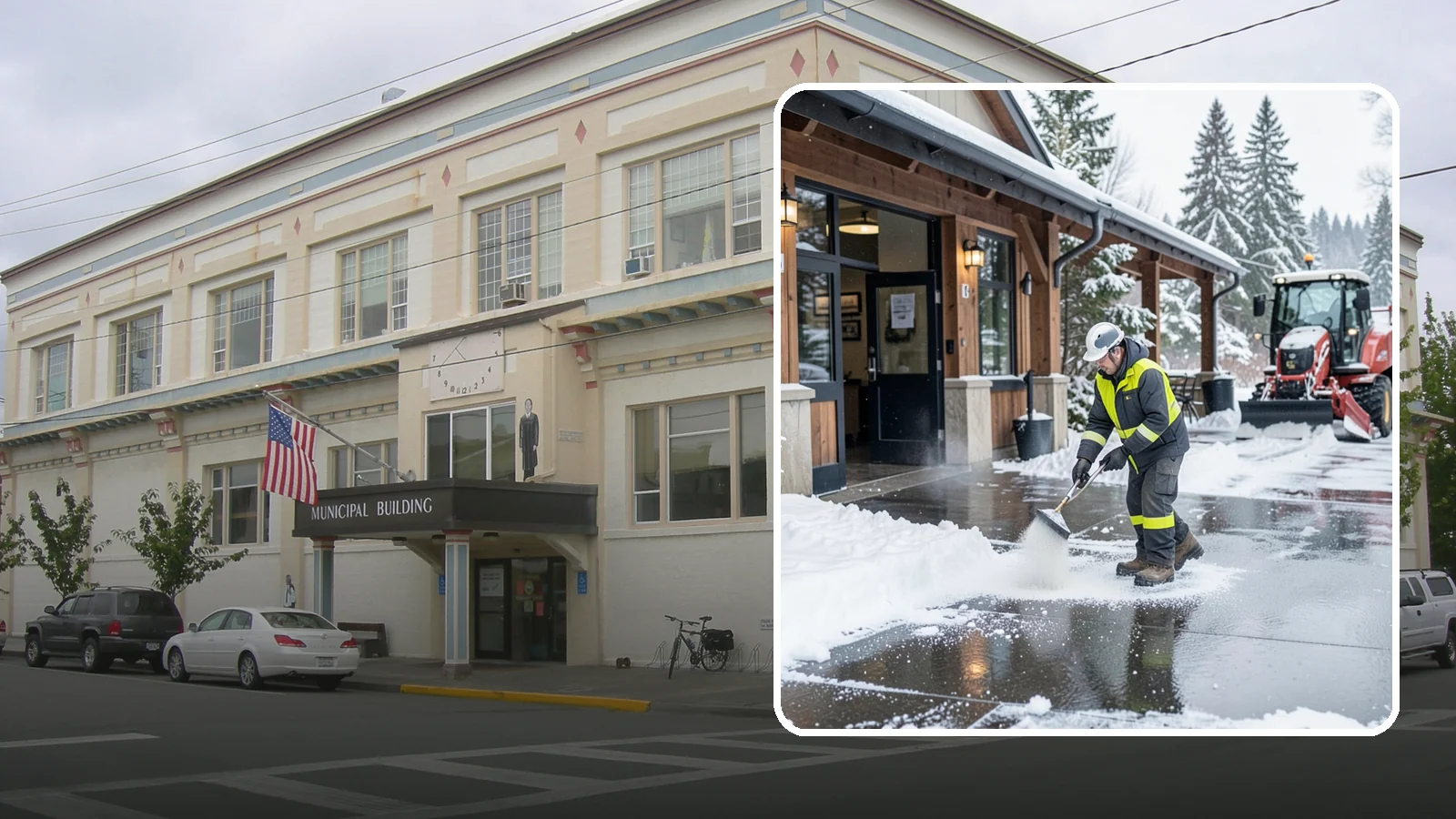 Restaurant Deicing in Anacortes, Skagit County, WA - Deicing for restaurants that keeps entrances, patios, and parking approaches safe for diners and staff during a Western...