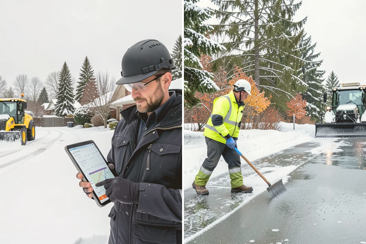 Restaurant Deicing in Bellevue, King County, WA - Identify entrances, patios, staff routes, and parking walks