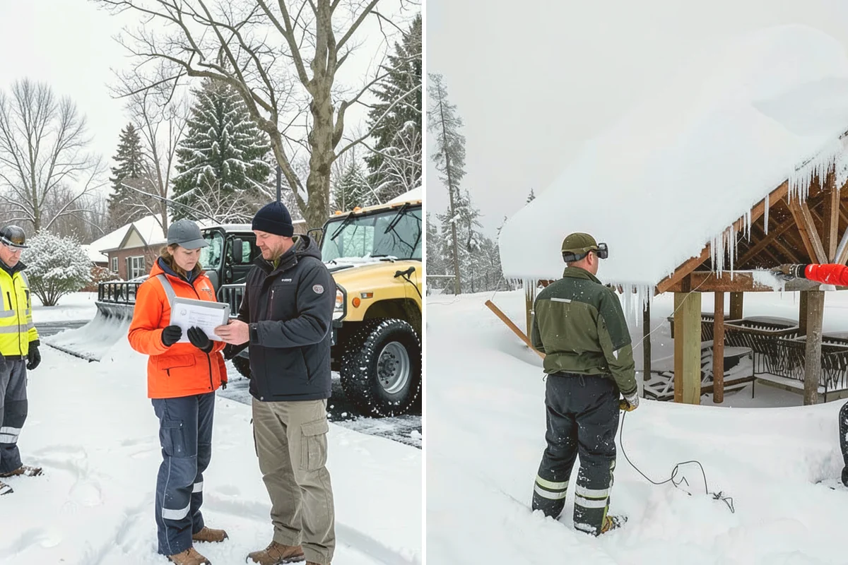 Restaurant Deicing in Bothell, King County, WA - Identify entrances, patios, staff routes, and parking walks