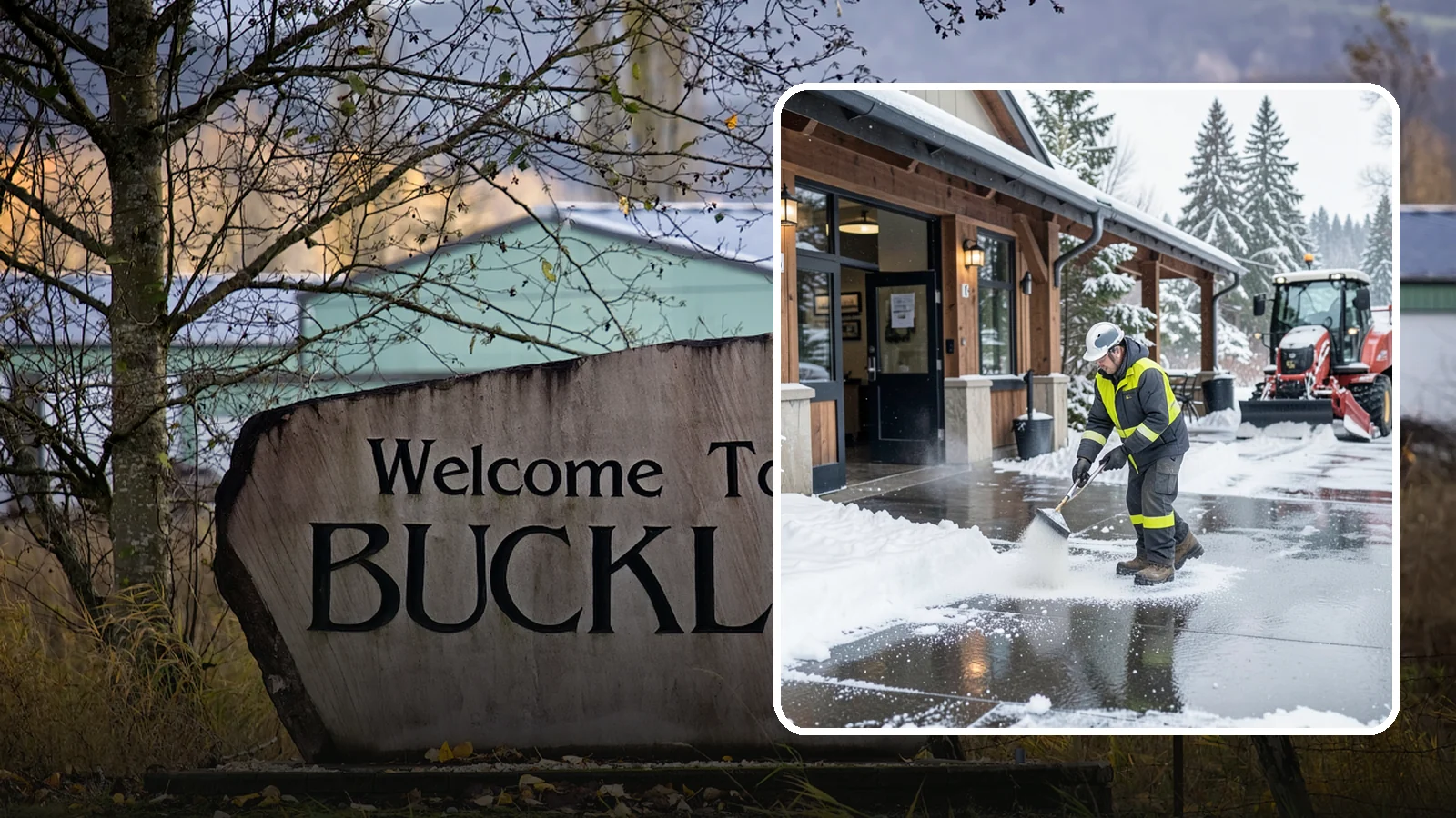 Restaurant Deicing in Buckley, Pierce County, WA - Deicing for restaurants that keeps entrances, patios, and parking approaches safe for diners and staff during a Western...