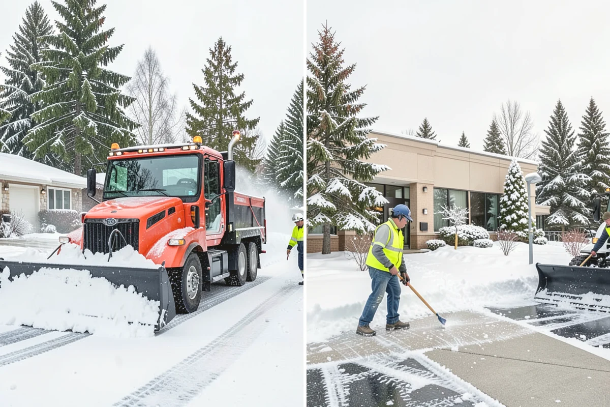 Restaurant Deicing in Burien, King County, WA - Identify entrances, patios, staff routes, and parking walks