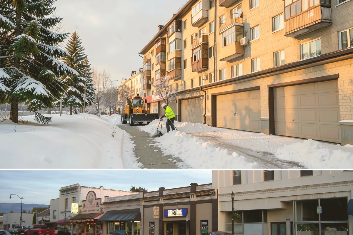 Restaurant Deicing in Burlington, Skagit County, WA - Deicing runs through the winter dining season, peaking on the freezing-rain evenings that overlap with peak reservation hours.
